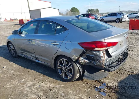 2017 Hyundai Elantra Limited from USA, damaged, VIN 5NPD84LFXHH107086
